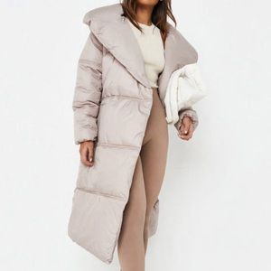 Missguided- Recycled Mink Padded Duvet Coat